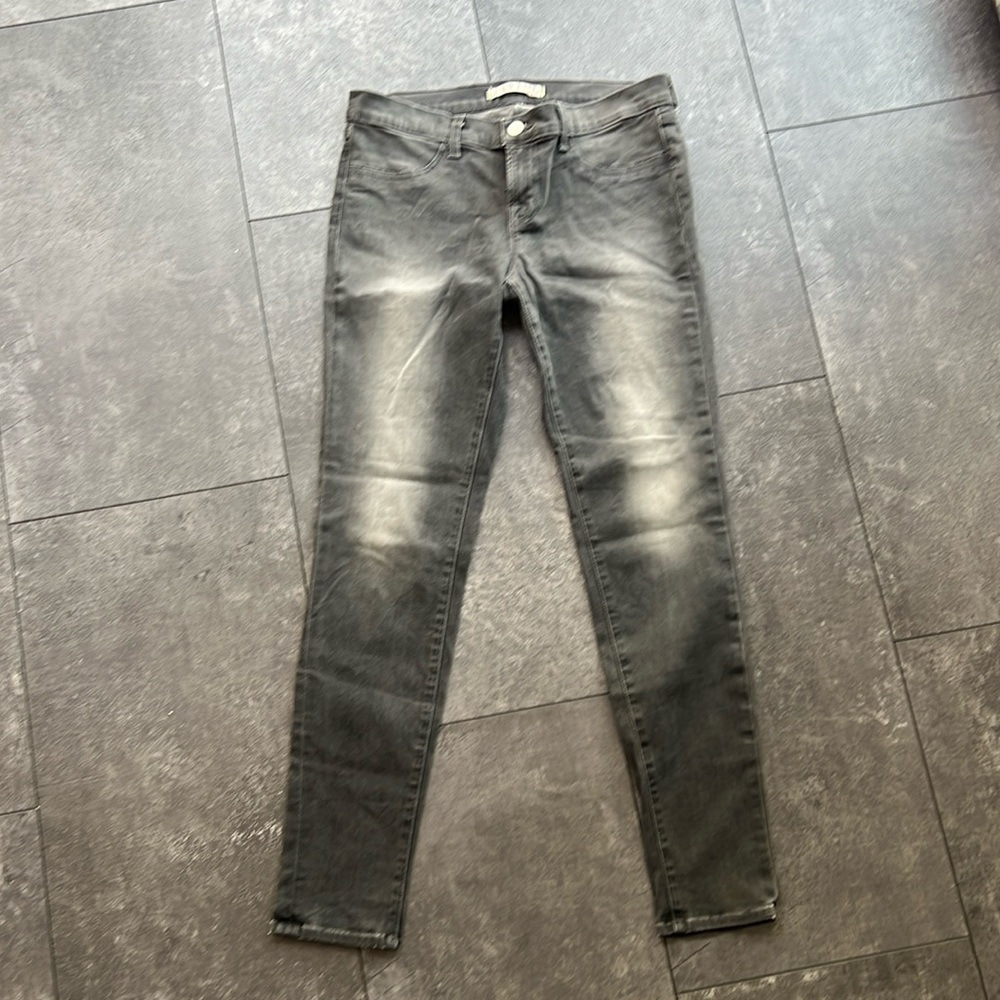 J brand gray black skinny jeans 30